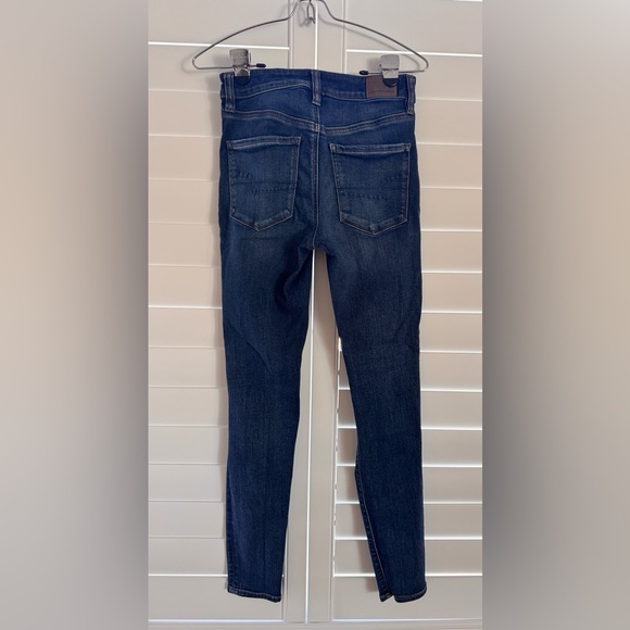 American Eagle Distressed Dark Wash Jeans - Picture 3 of 3